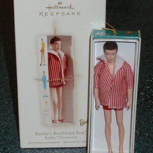 "Barbie's Boyfriend Ken" Hallmark Christmas Ornament With Box From 2009 - GIFT!